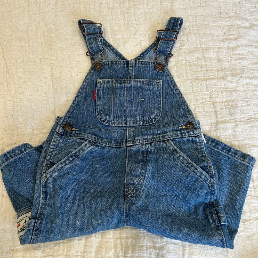 Levi's Classic Blue Denim Overalls